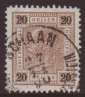 FORERUNNER Austria 1899 20h, Mi 75,vfu With "Schaan" Cds For More Images, Please Visit... - Altri & Non Classificati
