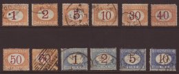 POST DUE 1870-74 Set, Sass S2300, Fine Used, Some Faults (12) For More Images, Please Visit... - Non Classificati