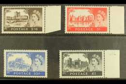 1955 Waterlow Castles Set Complete, SG 536/39, Never Hinged Mint, The 5s With Mark On One Perf (4 Stamps) For More... - Altri & Non Classificati