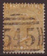 1865 9d Straw Wmk Emblems, SG 98, Fine Used With Excellent Colour, Full Perf & Neat Numeral Pmk For More... - Altri & Non Classificati