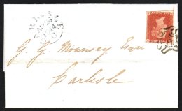 1844 (April 25) Cover From London To Carlisle Bearing 1841 1d Red-brown (good Margins, Just Touching At One... - Altri & Non Classificati