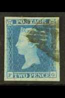 1841 2d Blue 'FG' Plate 4, SG 14, Used With 4 Huge Neat Margins & Clear Profile. A Beauty.  For More Images,... - Altri & Non Classificati