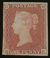 1841 1d Red Brown, (Q-E), SG 8, Fresh Mint Og. Lovely Bright Stamp With Clear Margins All Round But Corner Crease... - Altri & Non Classificati