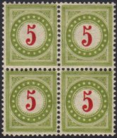 POSTAGE DUES 1889-93 5c Carmine & Olive-green Inverted Frame, Michel 17 II AXdb K, SG D182C, Zumstein 17D.b.II... - Altri & Non Classificati
