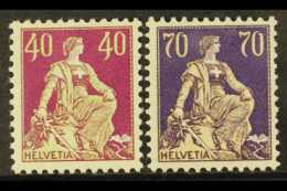 1922-24 Granite Paper Definitives Set (40c & 70c), Zumstein 161/2, Fine Never Hinged Mint, With Photo... - Altri & Non Classificati