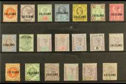 ZULULAND 1888-96 MINT & USED ARRAY On A Stock Card. Includes 1888-93 Mint Values To 9d, ½d & 1s... - Non Classificati