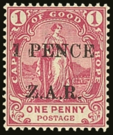 VRYBURG 1899 1 Pence Rose Surcharged, SG 2, Very Fine Mint. For More Images, Please Visit... - Non Classificati
