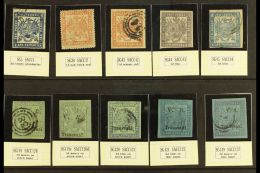 TRANSVAAL 1870-1879 USED SELECTION On A Stock Card, All Different, Comprising 1870 6d Roul SG 5, 1874 1d SG 38,... - Non Classificati