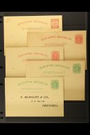 TRANSVAAL 1885-1903 POSTAL STATIONERY COLLECTION. An Attractive, All Different, Unused Collection That Includes... - Non Classificati