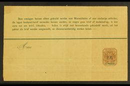 TRANSVAAL - RUSTENBURG 1900 2d Brown & Green With "VR" Overprint, Postal Stationery Newspaper Wrapper, H&G... - Non Classificati