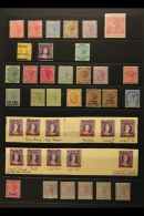 NATAL 1874-95 ALL DIFFERENT MINT QV COLLECTION. An Interesting Range With Varieties & Revenues, Presented On A... - Non Classificati