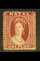 NATAL 1863 1d Lake On Thick Paper, No Wmk Perf 13, SG 18, Fine Mint. For More Images, Please Visit... - Non Classificati