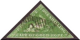 COGH 1855-63 1s Bright Yellow-green Triangular, SG 8, Fine Used With 3 Small Neat Margins, Lightly Pmk'd And Fresh... - Non Classificati