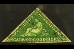 CAPE OF GOOD HOPE 1855-63 1s Bright Yellow Green, SG 8, Lightly Used With Neat Margins, Just Touching At Left... - Non Classificati