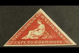 CAPE OF GOOD HOPE 1863-64 1d Deep Carmine-red, SG 18, Very Fine Mint With 3 Clear To Large Margins And Lovely... - Non Classificati