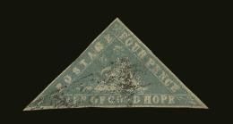 CAPE OF GOOD HOPE 1861 4d Pale Grey-blue "Woodblock" Triangular, SG 14a, Fine Used With Neat, Clear Margins All... - Non Classificati