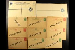 POSTAL STATIONERY WITH "SPECIMEN" OVERPRINTS 1891-1924 All Different Unused Collection With 1912 1c And 3c Cards,... - Straits Settlements