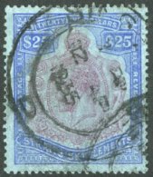 1923 $25 Purple And Blue On Blue SG 240b, With Singapore Cds. For More Images, Please Visit... - Straits Settlements
