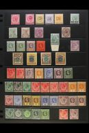 1883-1937 FINE MINT COLLECTION An Attractive Collection With Much Being Never Hinged Presented On A Pair Of Stock... - Straits Settlements
