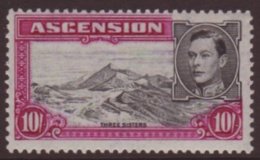 1938-53 10s Black & Bright Purple - Perf 13, SG 47a, Nhm For More Images, Please Visit... - Ascensione