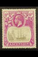 1924-33 6d Grey-black & Bright Purple, SG 16, Fine Mint. For More Images, Please Visit... - Ascensione