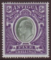 1903-07 KEVII 5s Grey-green And Violet, SG 40, VFM. For More Images, Please Visit... - Altri & Non Classificati