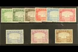 1937 Dhow Set To 1R, SG 1/9, VFM. (9) For More Images, Please Visit... - Aden (1854-1963)