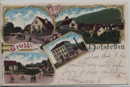 Hofstetten, Gruss Aus (SO) Generalansicht, Dorfeingang, Dorfstrasse, Schulhaus - Other & Unclassified