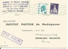 ROUMANIE LETTRE AVION POUR MADAGASCAR 1981 - Marcophilie