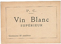 ETIQUETTE - BLANC - - Vino Blanco