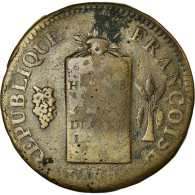 Monnaie, France, 2 Sols Aux Balances Daté, 2 Sols, 1793, Limoges, B+, Bronze - Otros & Sin Clasificación