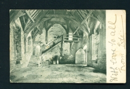 ENGLAND  -  Stokeday Castle  The Great Hall  Used Vintage Postcard As Scans - Shropshire