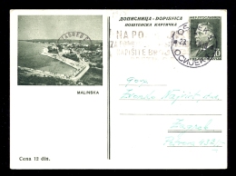 Illustrated Stationery - Image Malinska / Stationery Circulated, 2 Scans - Other & Unclassified