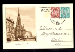 Illustrated Stationery - Image Novi Sad / Additionally Franked / Stationery Circulated, 2 Scans - Autres & Non Classés