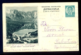 Illustrated Stationery - Image Bohinjsko Jezero / Stationery Circulated, 2 Scans - Otros & Sin Clasificación