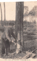 40- ROQUEFORT-SCENE DES LANDES - CRAMPONNAGE DES PINS - Roquefort