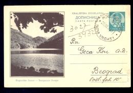 Illustrated Stationery - Image Biogradsko Jezero / A Repaired Holes On Right Side / Stationery Circulated, 2 Scans - Autres & Non Classés