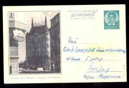 Illustrated Stationery - Image Beograd Hotel Moskva / Stationery Circulated, 2 Scans - Autres & Non Classés