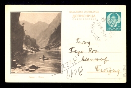 Illustrated Stationery - Image Drina / A Repaired Holes On Right Side / Stationery Circulated, 2 Scans - Otros & Sin Clasificación