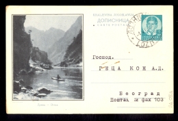 Illustrated Stationery - Image Drina / A Repaired Holes On Lower Edge / Stationery Circulated, 2 Scans - Altri & Non Classificati