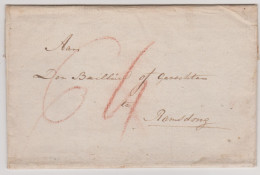 (4279) Netherland Stampless Strike HAAG-Ramsdong Taxed 6 And 4 - ...-1852 Voorlopers