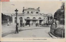 CPA Ancienne Levallois Perret Hauts De Seine Circulé Chemin De Fer Train Gare Courcelles - Levallois Perret