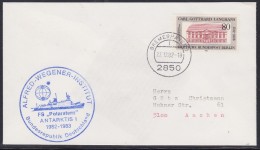 ANTARCTIC,GERMANY, FS"POLARSTERN", 27.12.1982 From Bremerhaven,Cachet: ANTAKTIS I , Look Scan !! 16.4-04 - Expéditions Antarctiques