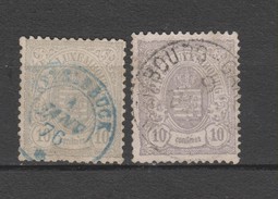 Yvert 30 Et 30a Oblitérés - 1859-1880 Wappen & Heraldik