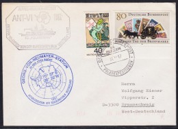 ANTARCTIC,GERMANY, FS"POLARSTERN", 31.12.1987 , 2 Cachets: ANTAKTIS VI , Look Scan !! 16.4-03 - Antarktis-Expeditionen