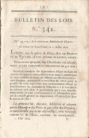 Bulletin Des Lois. N° 542 (N° 13,110) Loi Relative Au Séminaire De Chartres. - Décrets & Lois