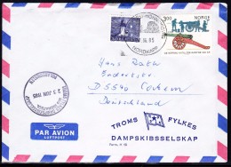 ARCTIC,NORWAY, MS"MIDNATSOL" With Cachet + Cancel From NORKAPP 27.6.1983, Look Scan !! 16.4-16 - Expediciones árticas