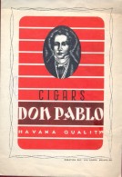 Pub Reclame Zakje - Sigaren Cigars Don Pablo - - Other & Unclassified