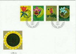 Liechtenstein 1970 Flora (I); European Nature Conservation Year. Mi 521-524, FDC - Cartas & Documentos