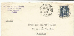 ALGERIE LETTRE A EN TETE DE ALGER ESPLANADE 1952 - Lettres & Documents